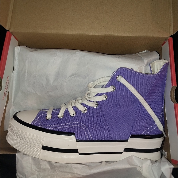 New Violet Chuck 70 Plus High Sneakers - Picture 8 of 10